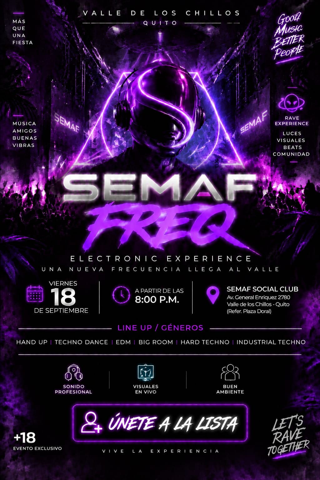 Flyer de SEMAF FREQ · Electronic Experience